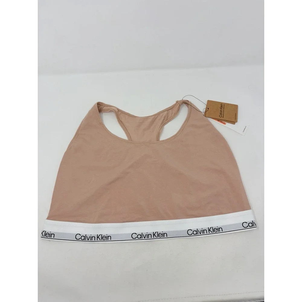 Calvin Klein Womens Plus Size 3X Modern Naturals Unlined Bralette QF7045 668